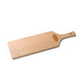 Wooden Wine Bottle Shaped Bread Board: 18" x 5" x 3/4" Laser Engraved